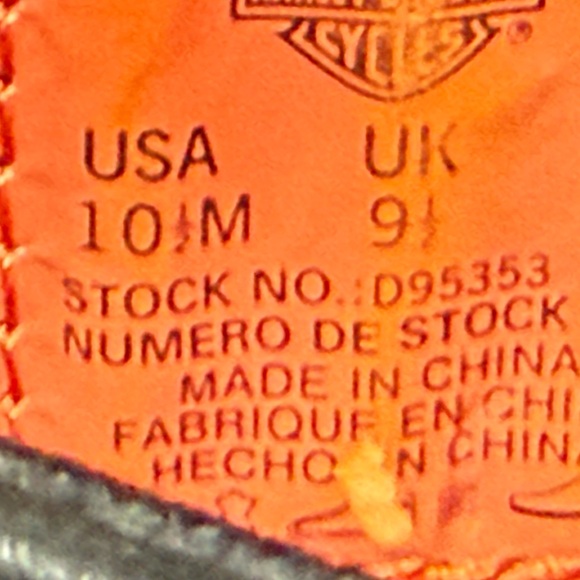 Black Harley Davidson Riding Boots - Picture 4 of 4